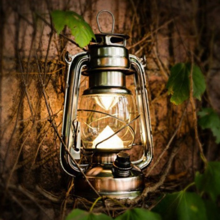 다니고 빈티지 led 캠핑 랜턴 감성조명 램프, 브론즈, 1개