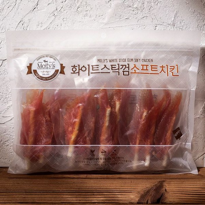 MOLLYS 몰리스 화이트스틱껌 소프트치킨 400g