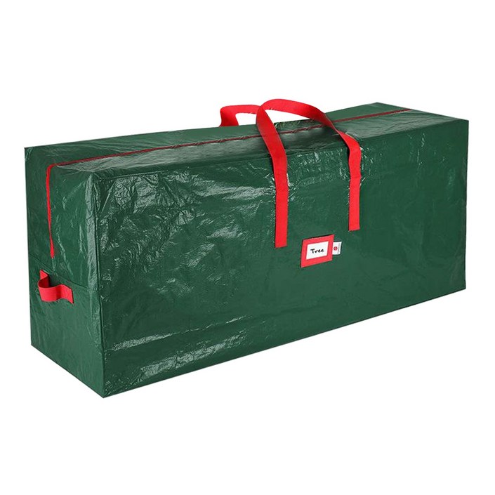 QDY 크리스마스 가방 스토어 나무 수납 튼튼한 크리스마스 트리 백 운반 손잡이가 있는 대용량 수납가방 방수 지퍼 그린 3종사이즈