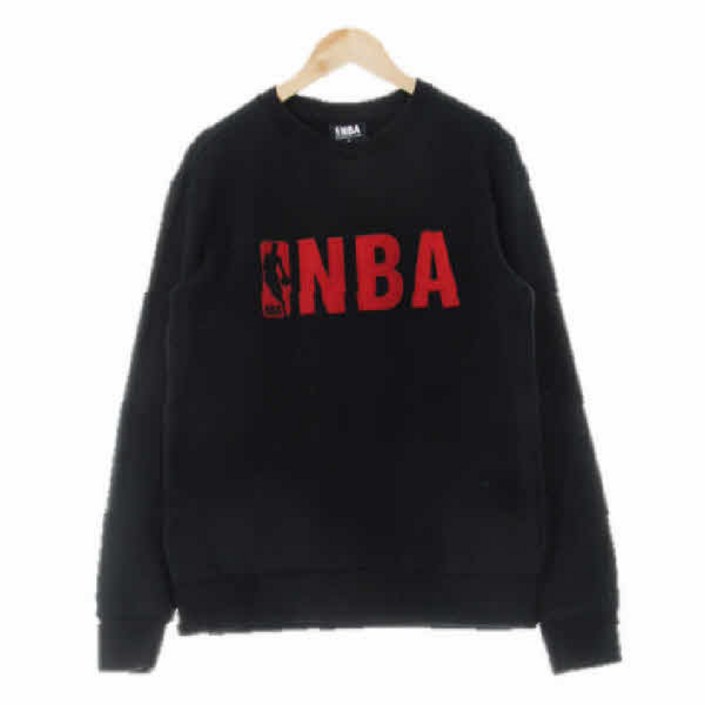 엔비에이스포츠 2580 NBA스포츠 블랙 면 패치빅로고크루넥맨투맨 M 수지네 구제
