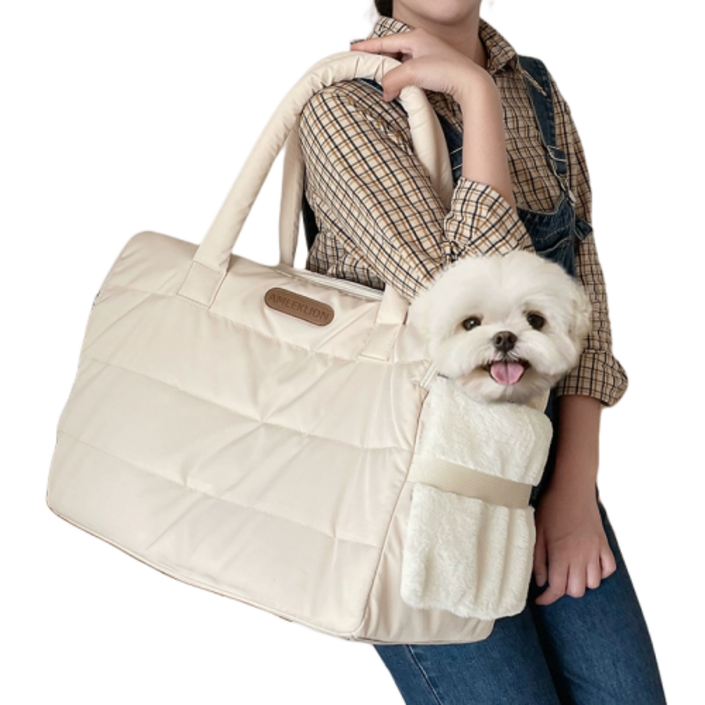 쿠가미 반려동물 여행가방, 편안한 강아지 고양이 크로스백, 1개