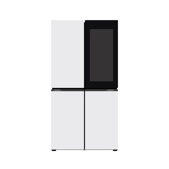 LG전자 LG 오브제컬렉션 노크온 양문형냉장고 T873MWW312 870L 무배상품 .., 단일옵션