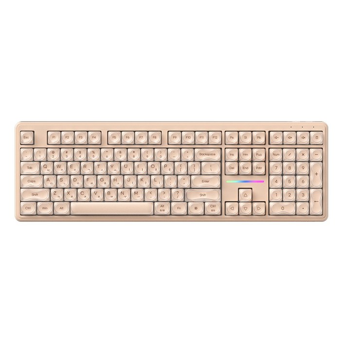 퓨리큐브 IP108 저소음 풀배열 멤브레인 108키 키보드  특조 기계식 감각 사무용 한글 각인 비투광 키캡 RGB 유선모드 파운데이션 시리즈, 유선, 리퀴드 파운데이션