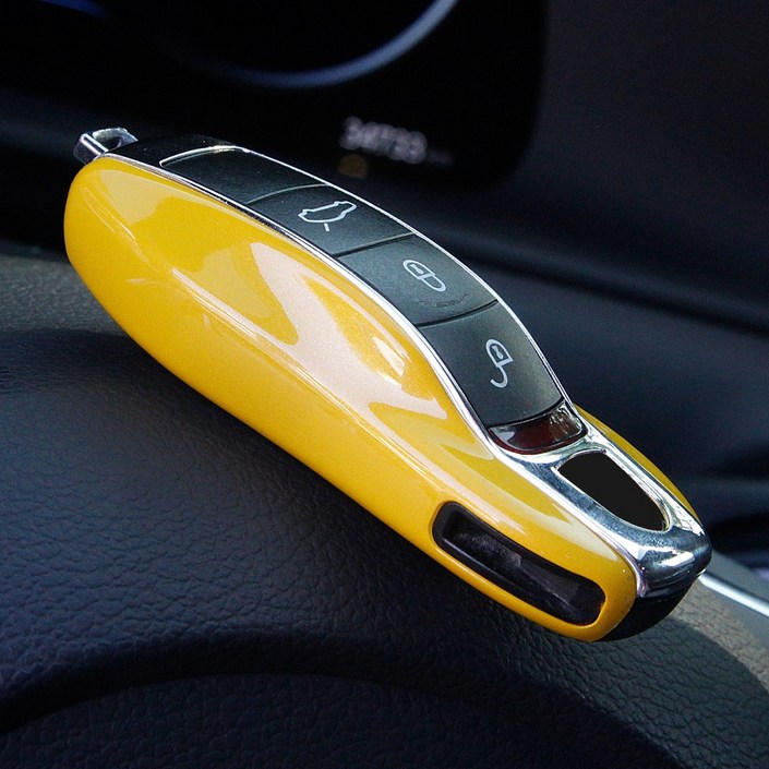 포르쉐 키케이스 마칸 카이엔 파나메라 911 구형 홀더 커버 호환 용품, 구형 키케이스 블루크롬