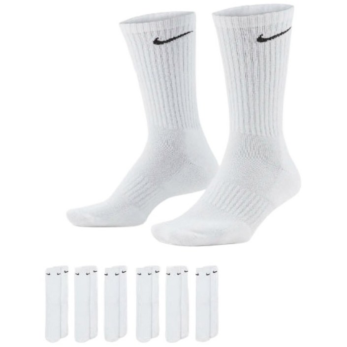 나이키 에브리데이 쿠션 트레이닝 크루 샥스 스포츠 장목 양말2세트 6켤레