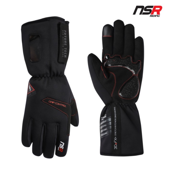 NSR 열선 발열 장갑 퓨처테크 플렉스 방한 배터리충전 자전거 등산 낚시 바이크