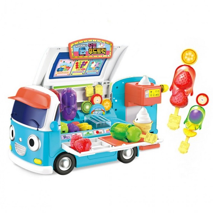 아이코닉스 자동차장난감 타요 봉봉 달콤 푸드트럭 093865 트럭 완구, 1개, 상세페이지 참조