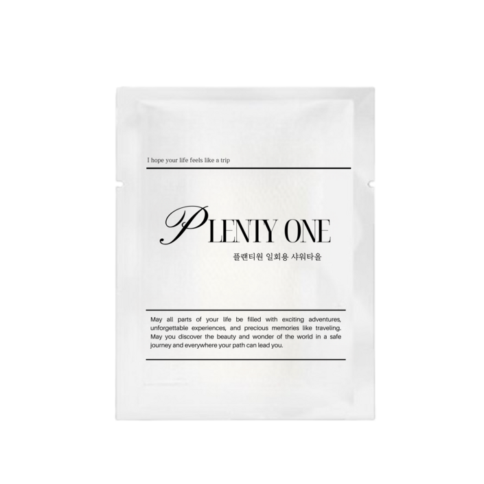 플랜티원 호텔 일회용샤워타올 100개입, 1박스, 100개입