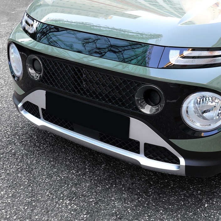 카스타 호환 캐스퍼 레드 블랙 카본 몰딩 전방 에어홀 가니쉬 커버 실외 튜닝 용품