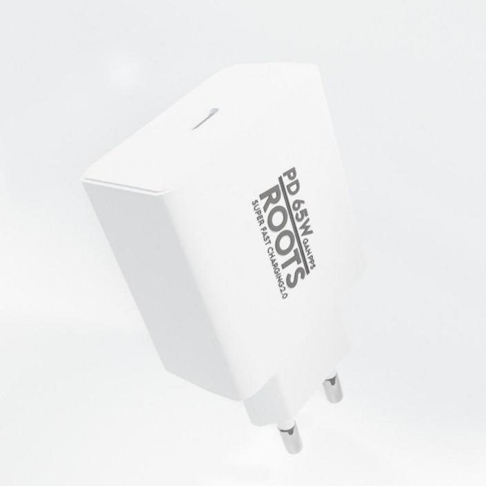디에이치몰 루츠 65W GaN PD PPS 국내생산 초고속 충전기, 화이트, 1개