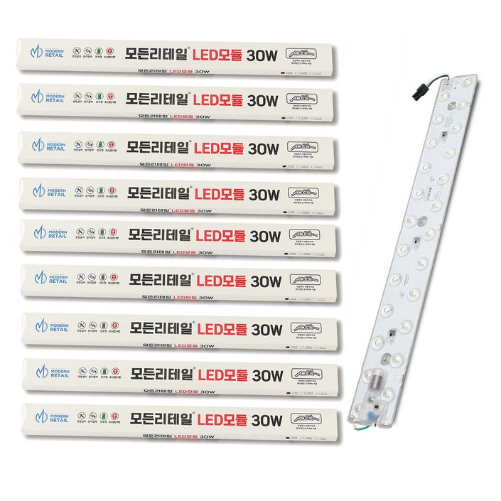 모든리테일 커넥터방식 LED모듈 30W 안정기일체형 방등 거실등 주방등, 주백색, 10세트