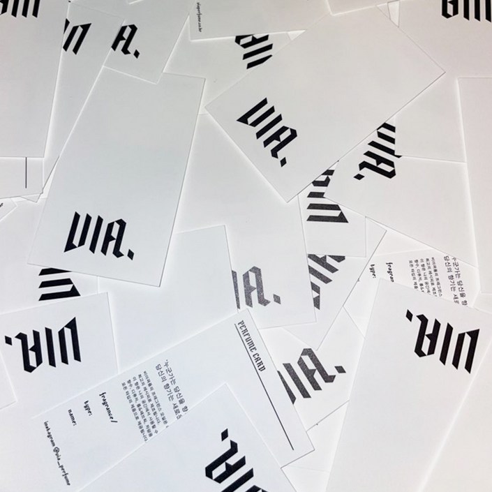 엉빠썽 니치향수 시향지 비아퍼퓸