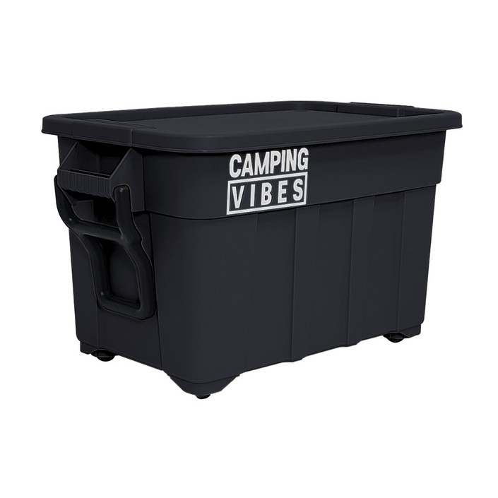 캠핑바이브스 멀티카고박스 기본구성 캠핑박스 토트박스, 1단, 1개, 블랙