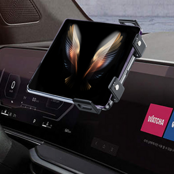 지시그니처 더뉴 쏘렌토 MQ4 2023~ 갤럭시 Z폴드 핸드폰 무선충전 거치대 S20A-HK, 1개