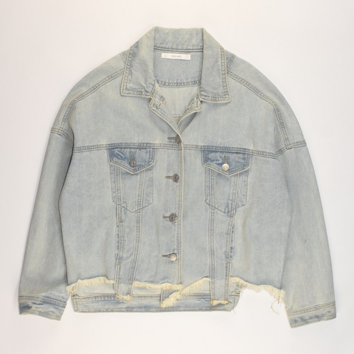 빈티지테크 2539.반에이크 빈티지워싱 데님 청자켓정품여성 F