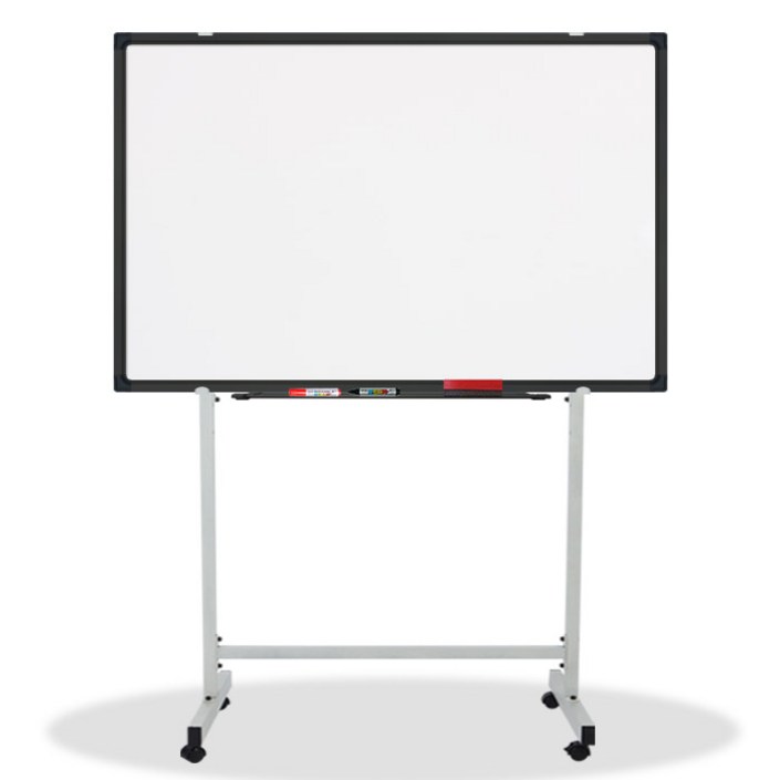 영남칠판 일반 화이트보드스텐드 150x90180x120cm 화이트보드, 블랙알루미늄