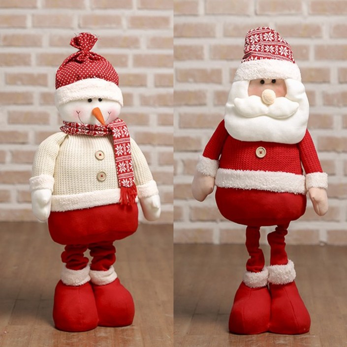 긴다리 산타 눈사람 인형 장식 소품 크리스마스 선물 대형 장식품 100cm