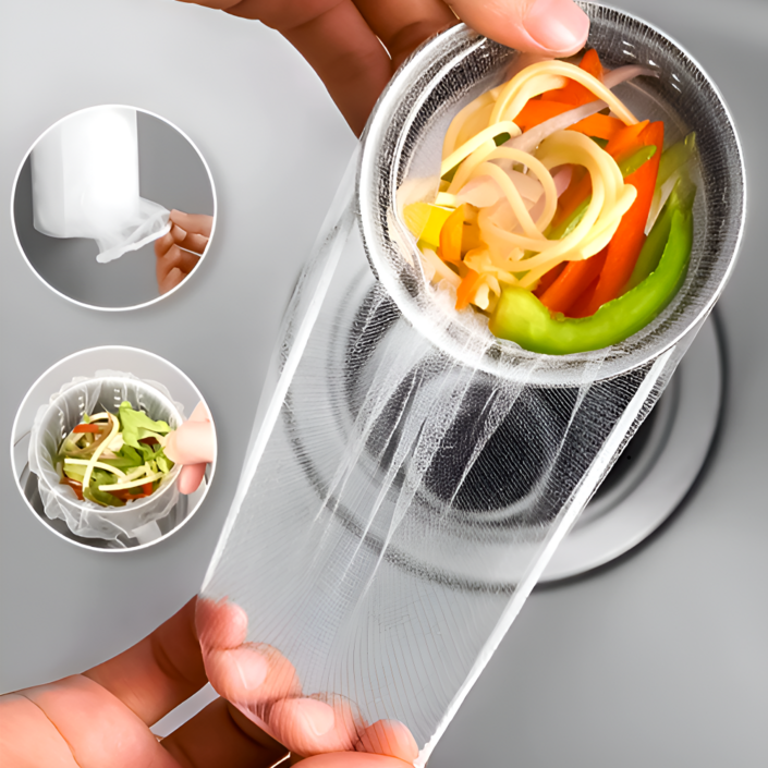 촘촘거름망 음식물 싱크대 배수구 거름망, 1000개, 1세트