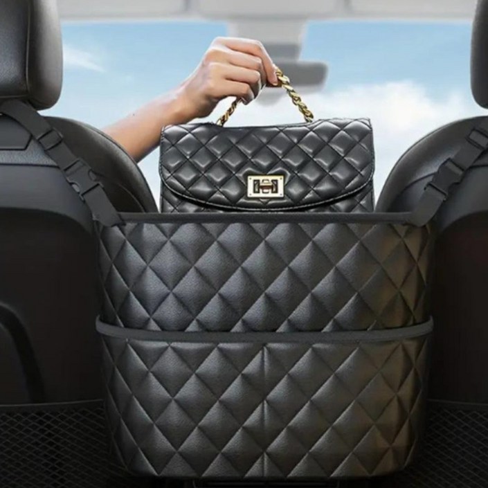 DFANO 차량용 가죽 센터 포켓 수납함