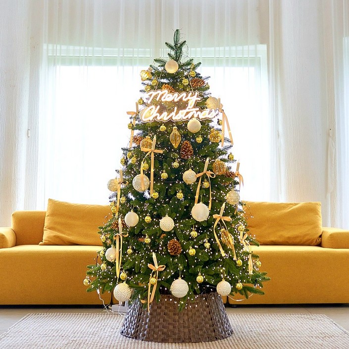 크리스마스트리 풀세트 전구 무장식 전나무 대형 특대, 트리전구황실세트