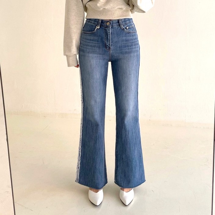 하우룩 수술부츠컷 빅사이즈 날씬해보이는 밴딩청 (4SIZE)