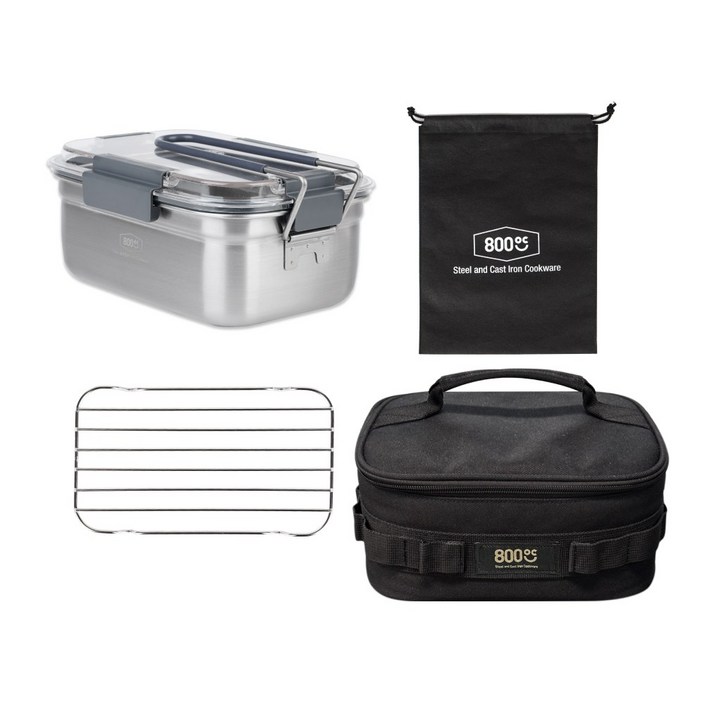 800도씨 캠핑 코펠 스텐 반합 가방세트