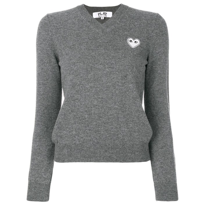꼼데가르송플레이 하트 로고 니트 스웨터