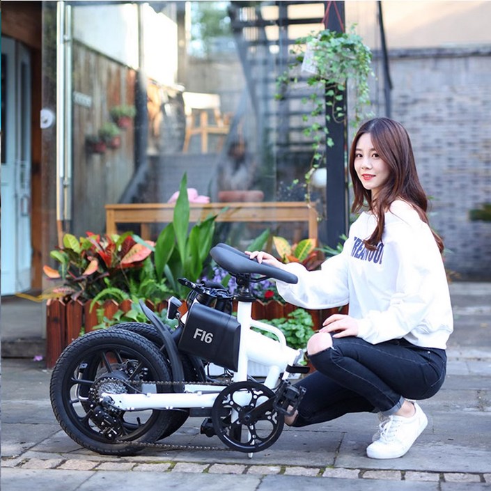 샌톤 초경량 접이식 전기자전거 미니 출퇴근 배달용 대리기사 레저용 업무용 미니벨로