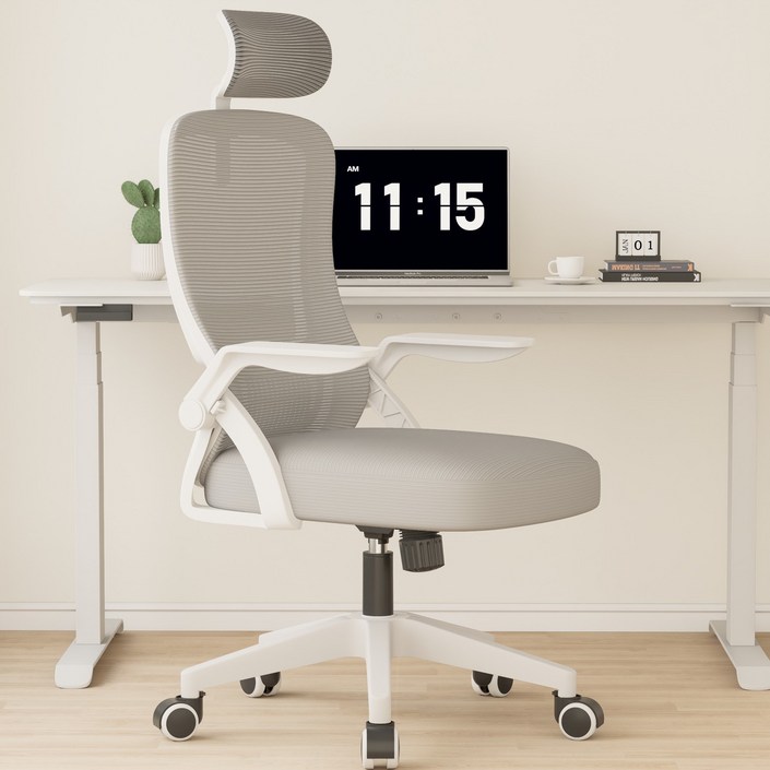 티야드 자세교정 공부 사무용 의자 허리받침 컴퓨터 메쉬 사무실의자