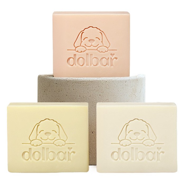 [50g더] 강아지비누 천연 수제 각질 비듬 애견 발비누 목욕 샴푸 보습 핑크칼라민 샴푸바