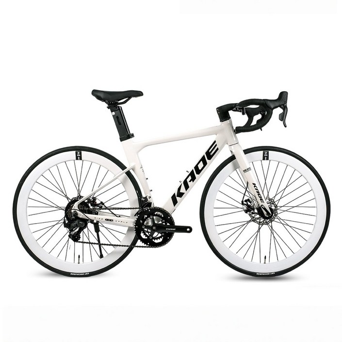 로드자전거 700C 입문용 사이클 바이크 출퇴근 추천 풀인터널 로드자전거 디스크 브레이크, 1개, 164cm, 화이트 18단 LTWOO R5 유압식디스크브레이크