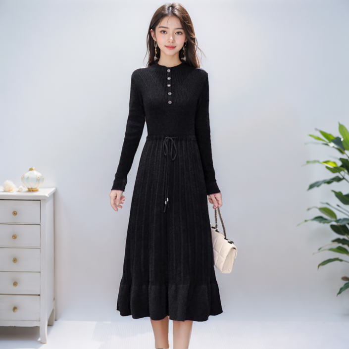 비니브 버튼데코 맵시 원피스 이월상품 홈쇼핑 노출