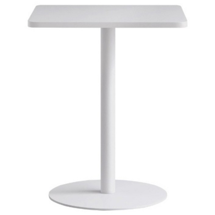 메블르 사각 철제 테이블 올스틸 인테리어 식탁 카페 테이블, 화이트