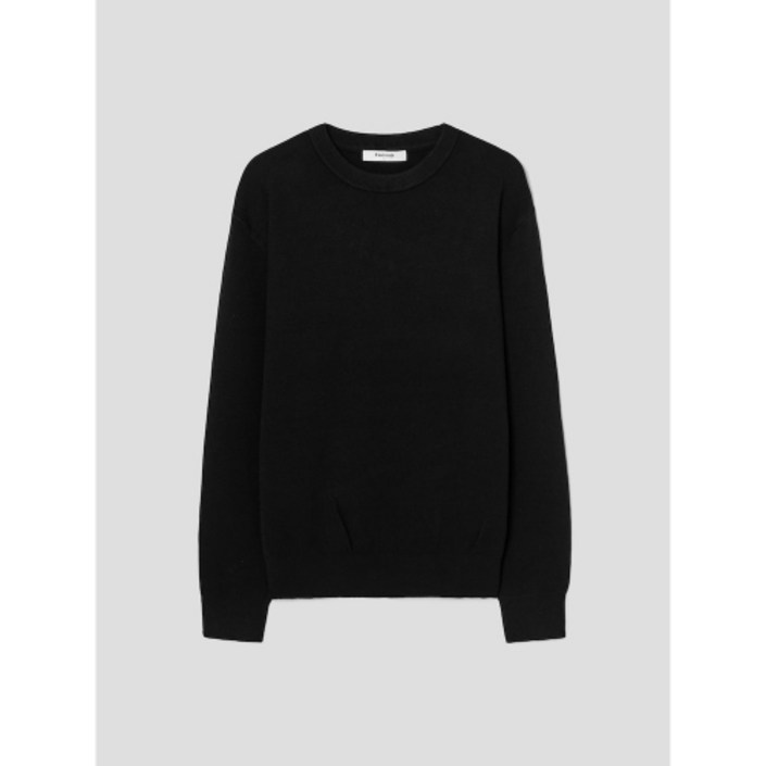 국내매장정품 에잇세컨즈 8SECONDS 솔리드 라운드 니트 블랙 425951LY35 139955