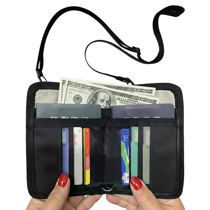 준토 RFID 차단 여행용 여권지갑 가방 파우치