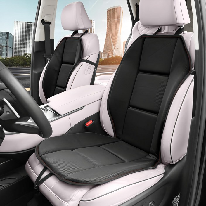 엑스핏 4D입체 사계절 사이트버킷 자동차시트커버, 블랙, 1개