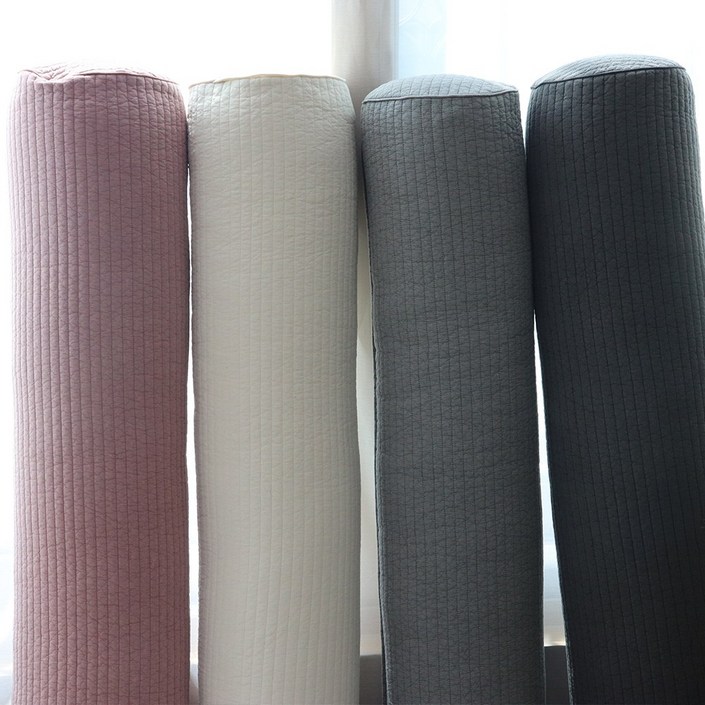 준앤종 피그먼트워싱 원형 롱쿠션 바디필로우 커버, 아이보리