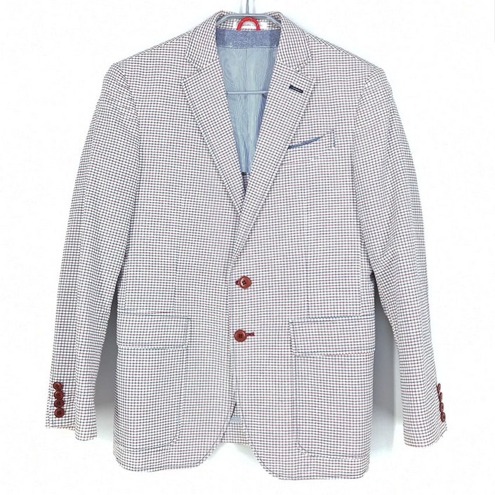 빈티지다온 남성 춘하 잔체크 블레이저 아이보리   25950