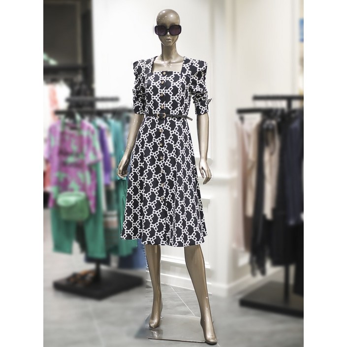 AK플라자 제시뉴욕 알렉시스앤 스퀘어넥 벨트원피스 DD8NSOQ160S