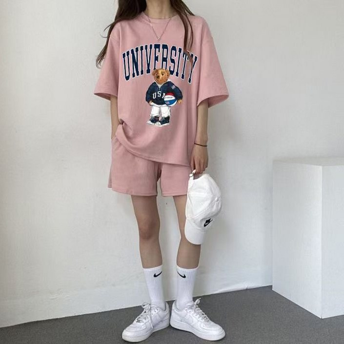 이서어패럴 여성반팔티  반바지 상하의 세트 1740