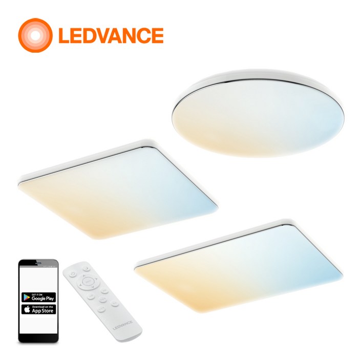 오스람 레드밴스 스마트 LED 방등 거실등 24년형 G3 신모델 55W 정사각 60W 원형 70W 직사각 리모컨 WIFI 구글 애플 호환 플리커프리