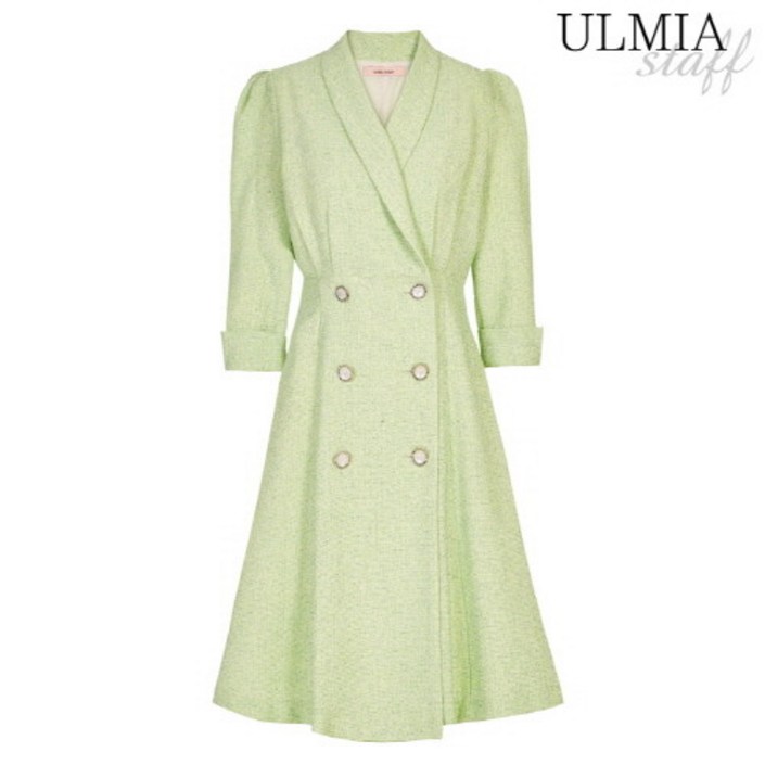 율미아스탭 율미아스탭 더블버튼트위드원피스S2S1OP3600