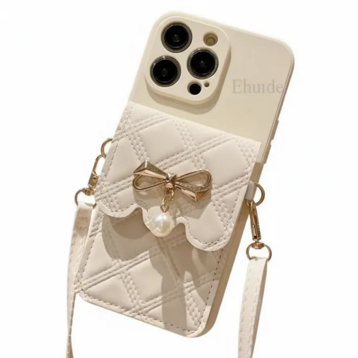 갤럭시 S24 S23 플러스 울트라 핸드폰 케이스 귀여운 지갑 가죽 가방 어깨끈 달린 휴대폰 커버