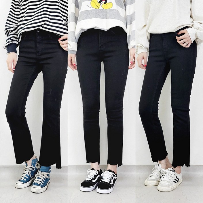 103st 여성 블랙진 3종 택1 일자 부츠컷 스키니 스판 밴딩 청바지 빅사이즈 S3XL