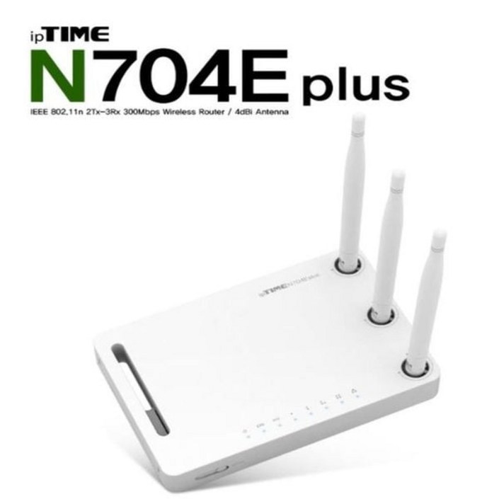 ipTIME N704Eplus 유무선공유기 11n 300Mbps급, 1개