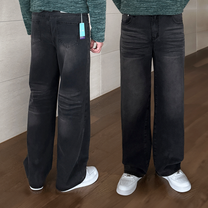 남자청바지 에클 빈티지 워싱데님 와이드데님 빅사이즈 데님팬츠 청바지