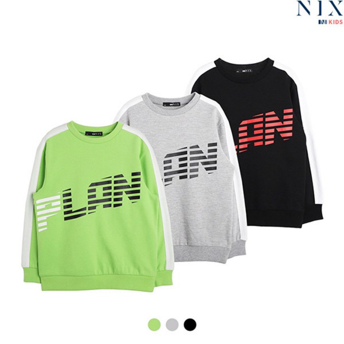 닉스키즈 닉스키즈  공용 특양면 로고 맨투맨FKNFCTM771P