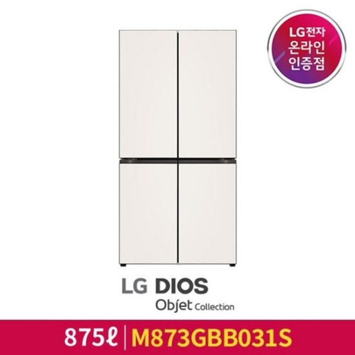 LG전자 LG 오브제 컬렉션 DIOS 냉장고 M873GBB031S 20221107