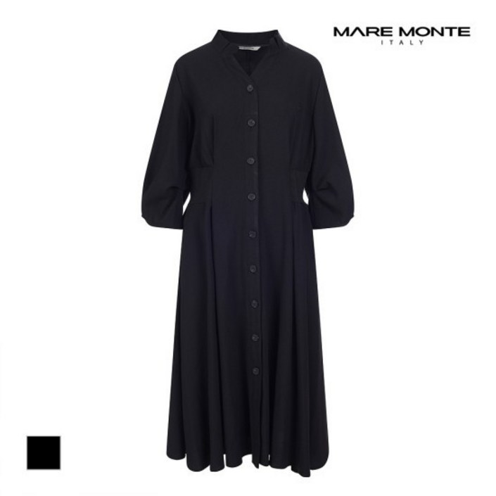 [마레몬떼] 허리밴딩 단추원피스_M224MOP10S0