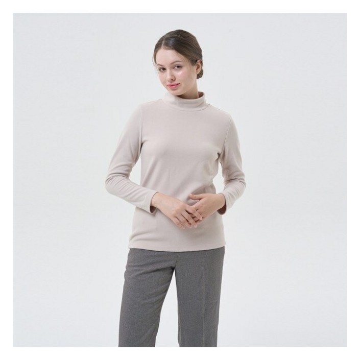 올리비아하슬러 올리비아 하슬러  여성 솔리드 터틀넥 니트OHCWTS902